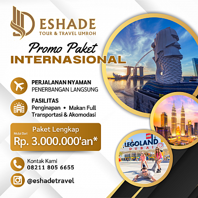 Promo Paket Wisata Luar Negeri Eshade